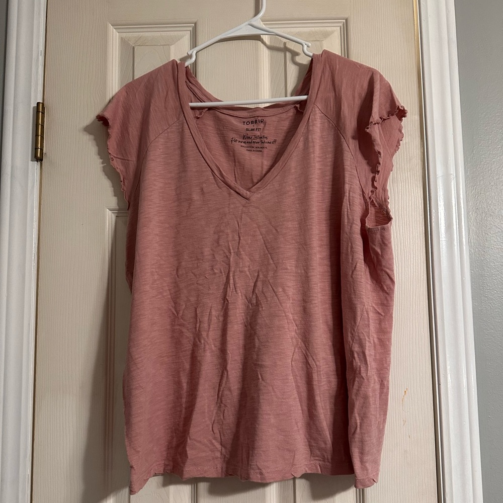 Torrid Pink Relaxed Short Sleeve Tee